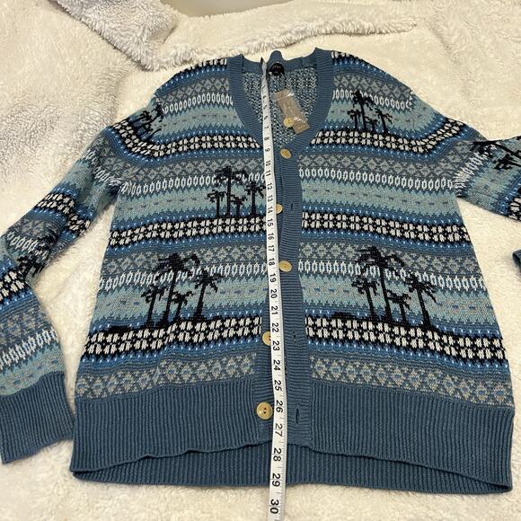 NWT J Crew Women’s Open Front Knit Crochet Cardigan 50% Linen 50% Cotton Size M - Picture 5 of 7